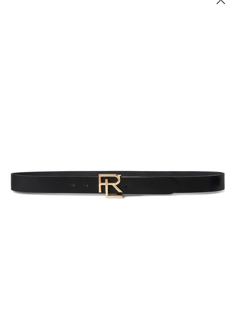 Ralph Lauren collection Leather Belt with Gold 'R' Logo Buckle